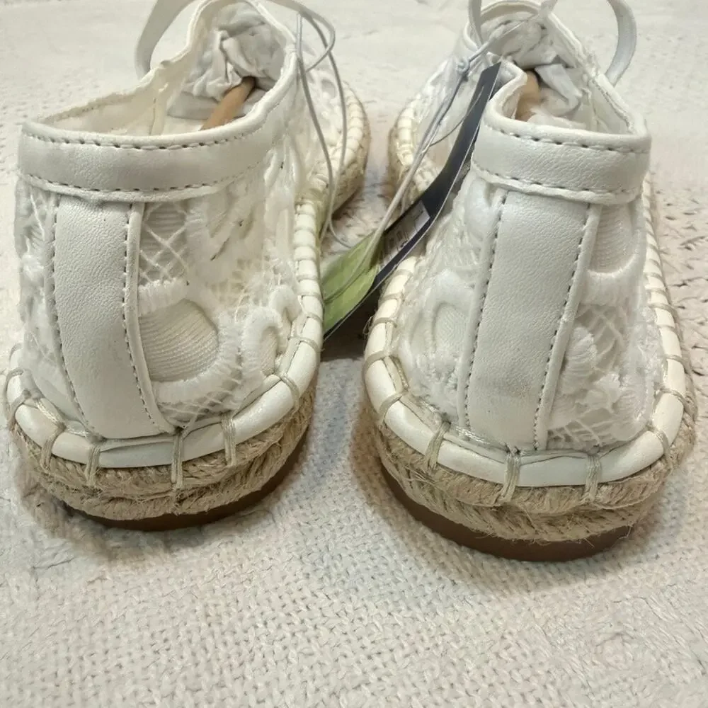 Universal Thread 7 Celia Mary Jane floral lace espadrille 3629